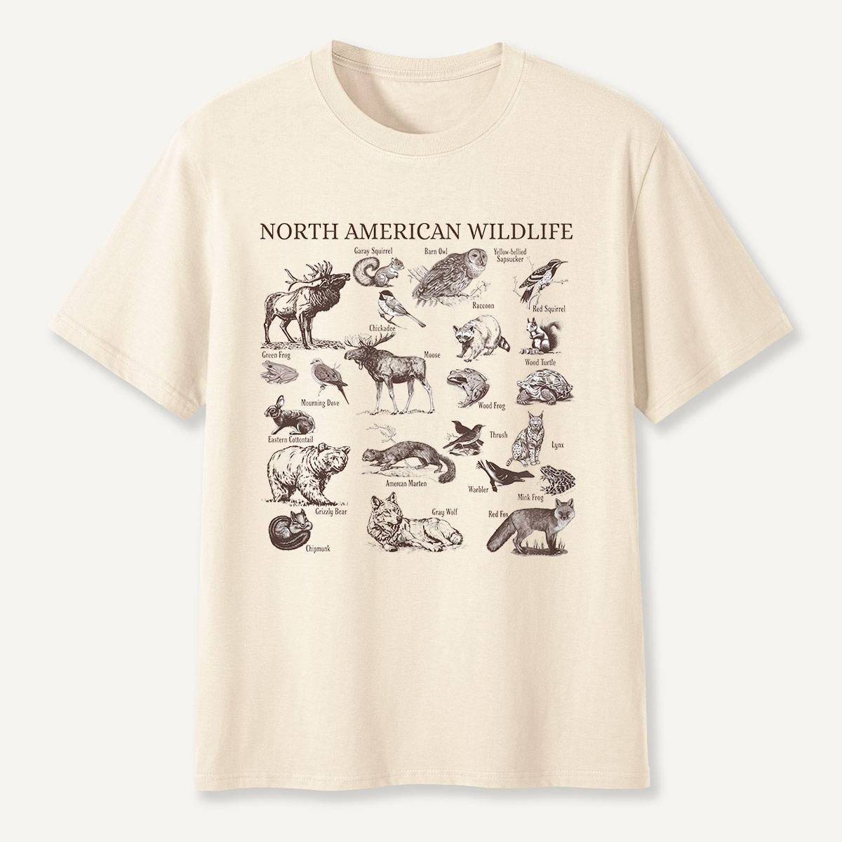 North American Wildlife Vintage T-Shirt