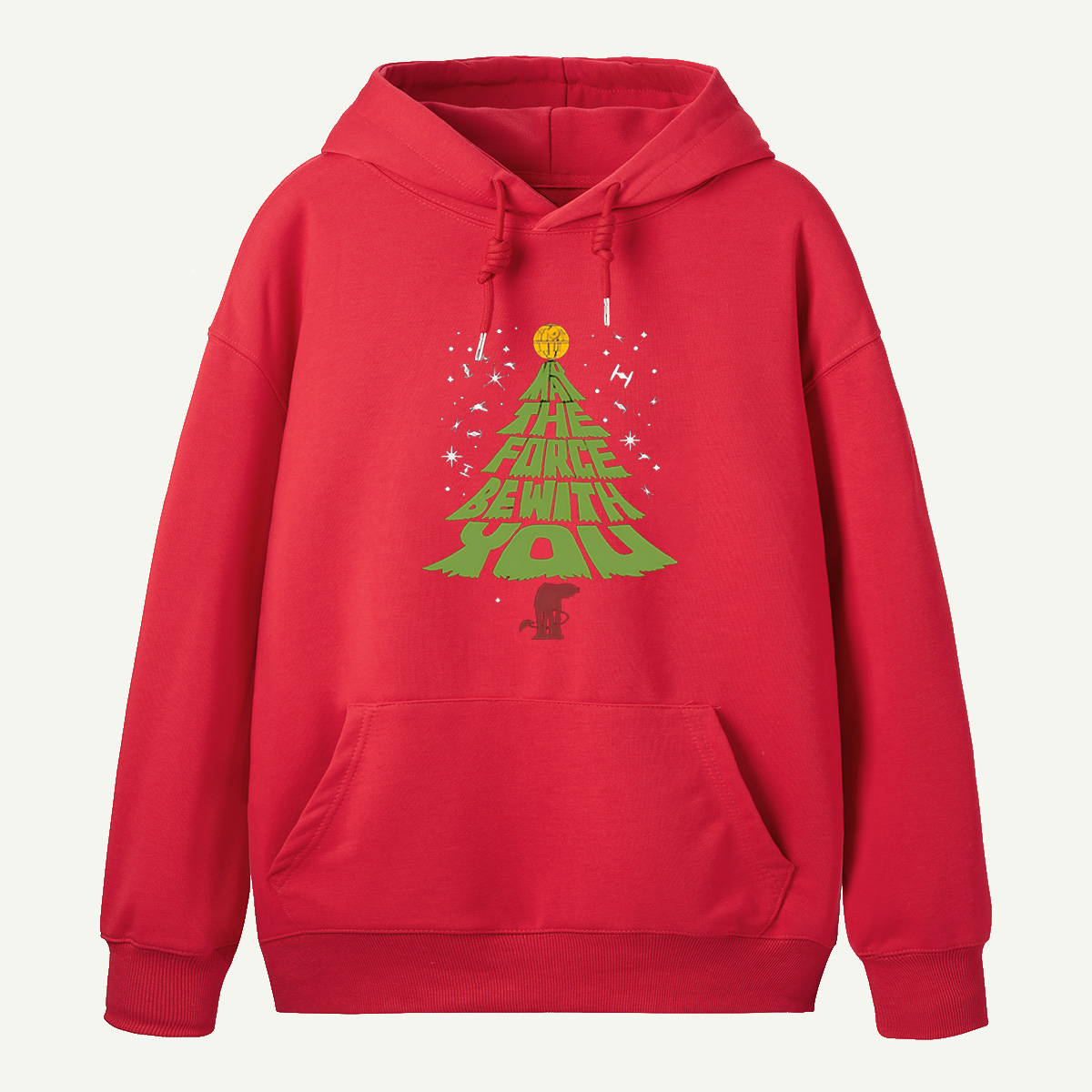 The Force Be With You Star Wars Inspired Christmas Tree Hoodie