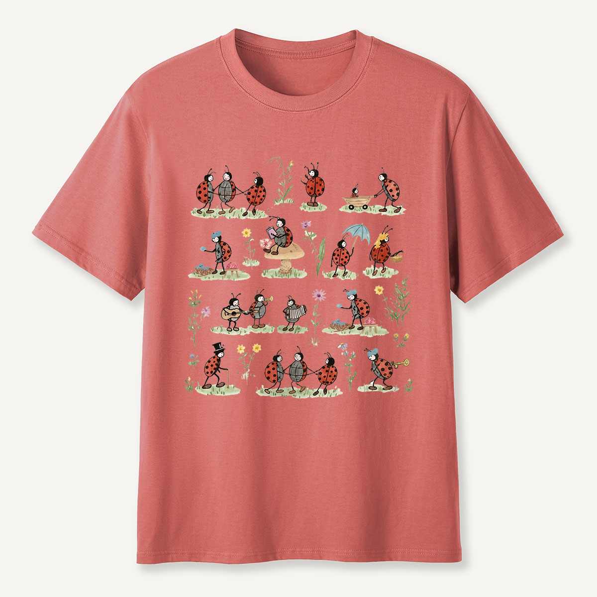 Ladybug and Flower Tee