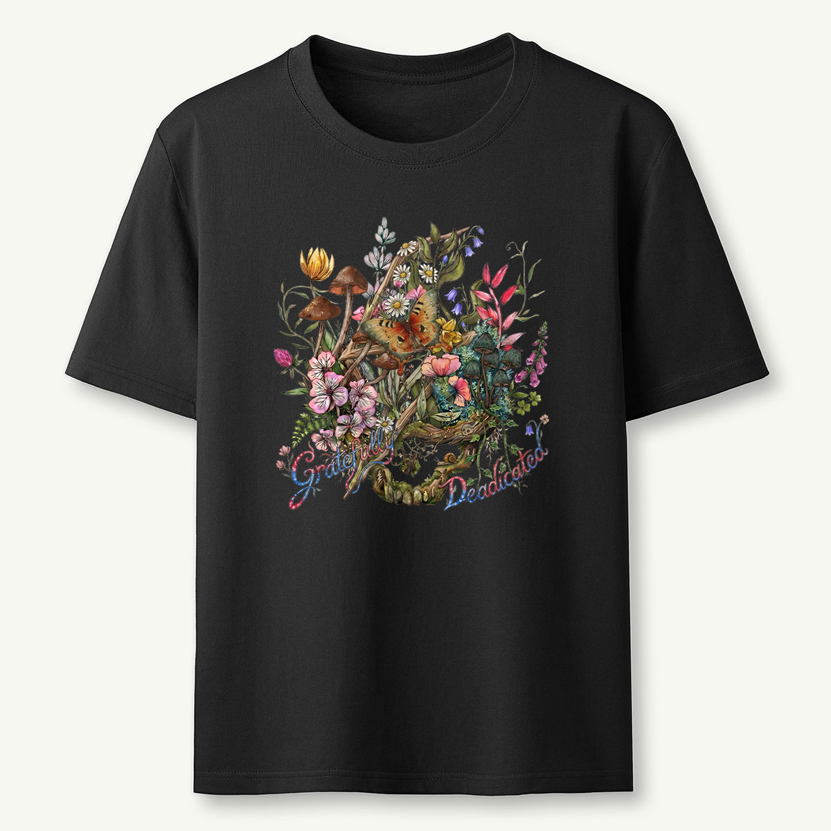 Nature Retro Psychedelic Music T-Shirt