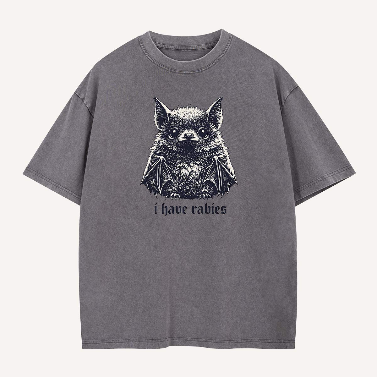  I Have Rabies Bat Washed T-Shirt