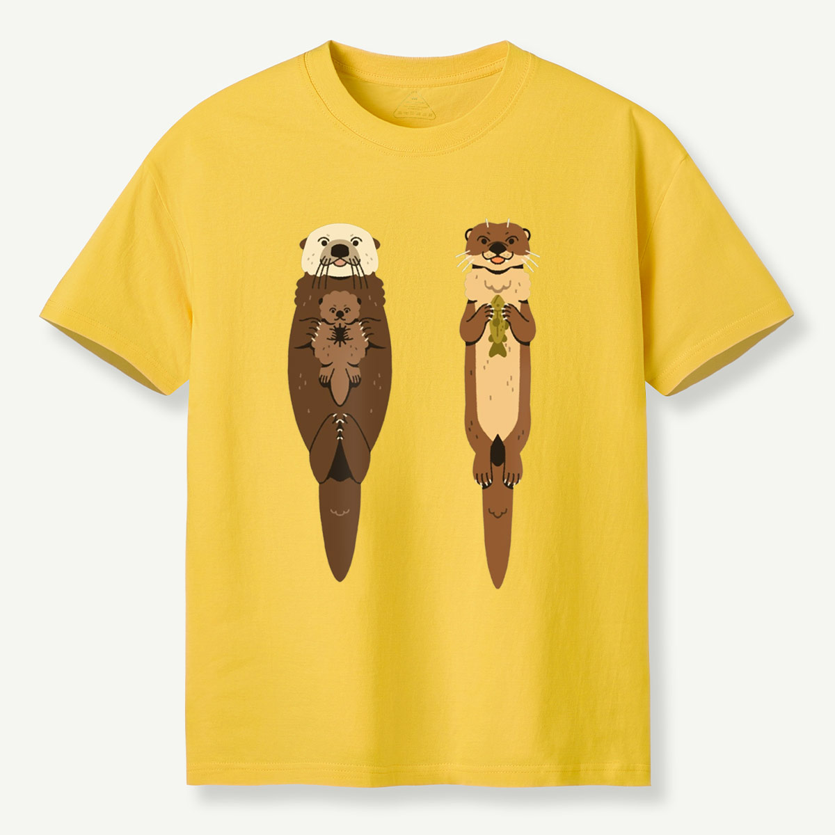 Sea Otter and River Otter Cute Duo T-Shirt