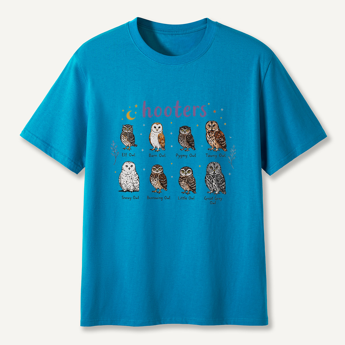 MDCTBYWY26072005 Hooters Owl Species Guide T-Shirt