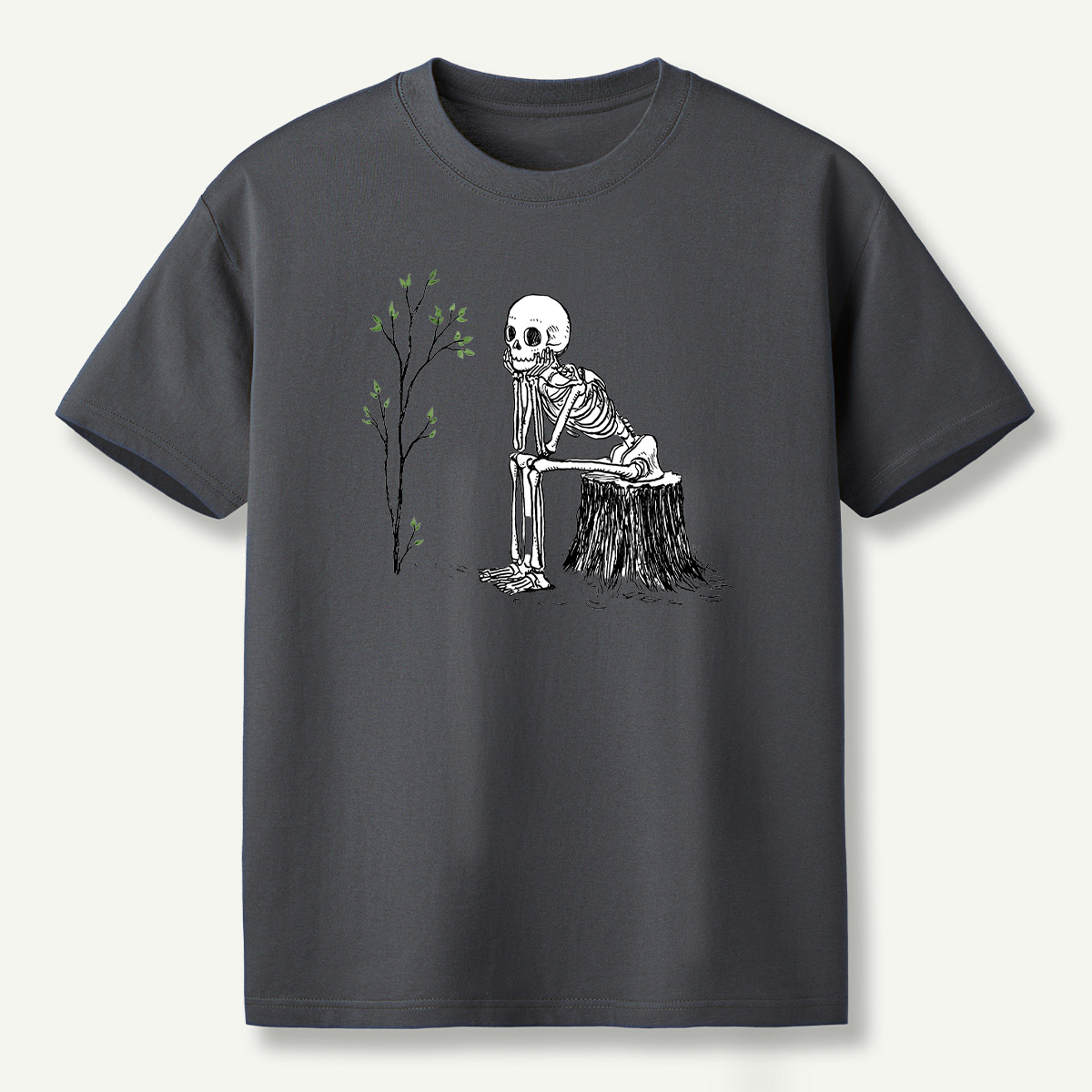 Skeleton Waiting For The Tree To Grow T-Shirt