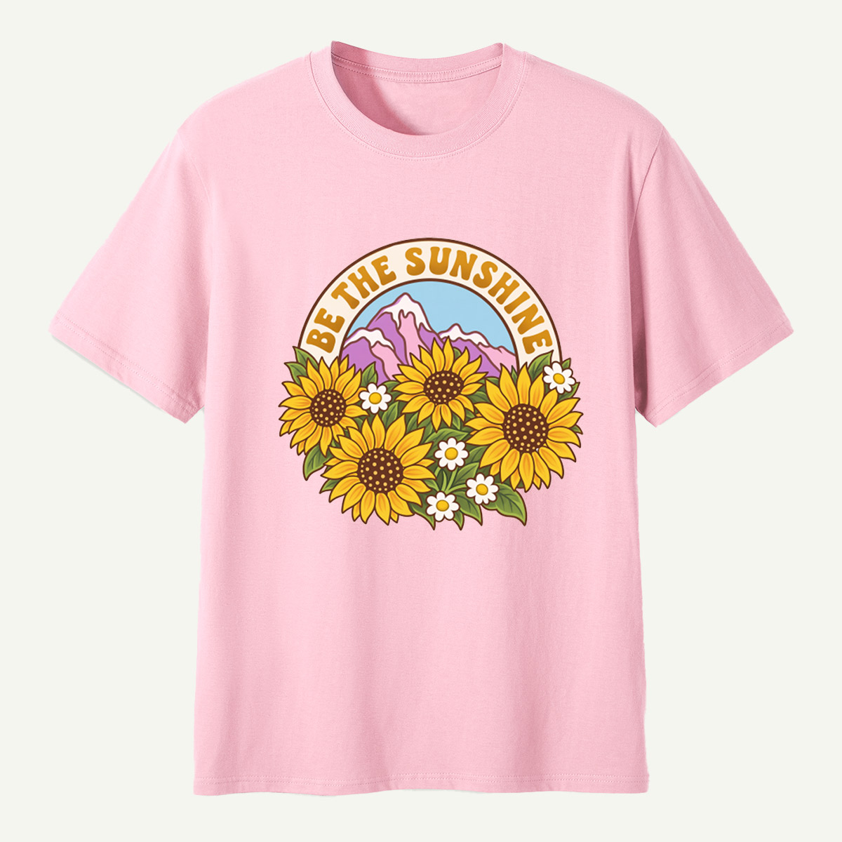 Be The Sunshine Sunflower Mountains T-Shirt
