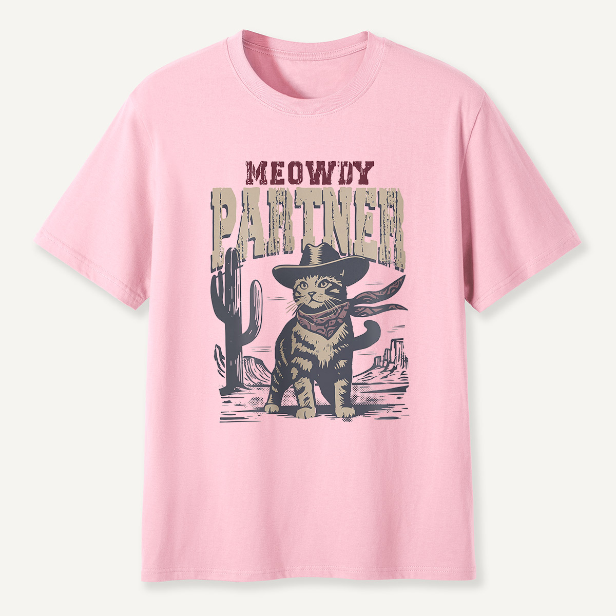 Meowdy Partner Cowboy Cat T-Shirt