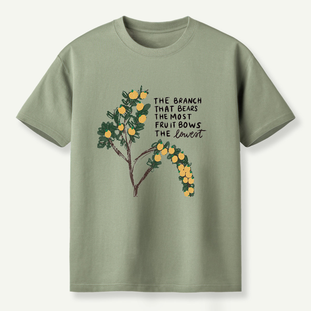The Branch That Bears The Most Fruit Bows The Lowest T-Shirt