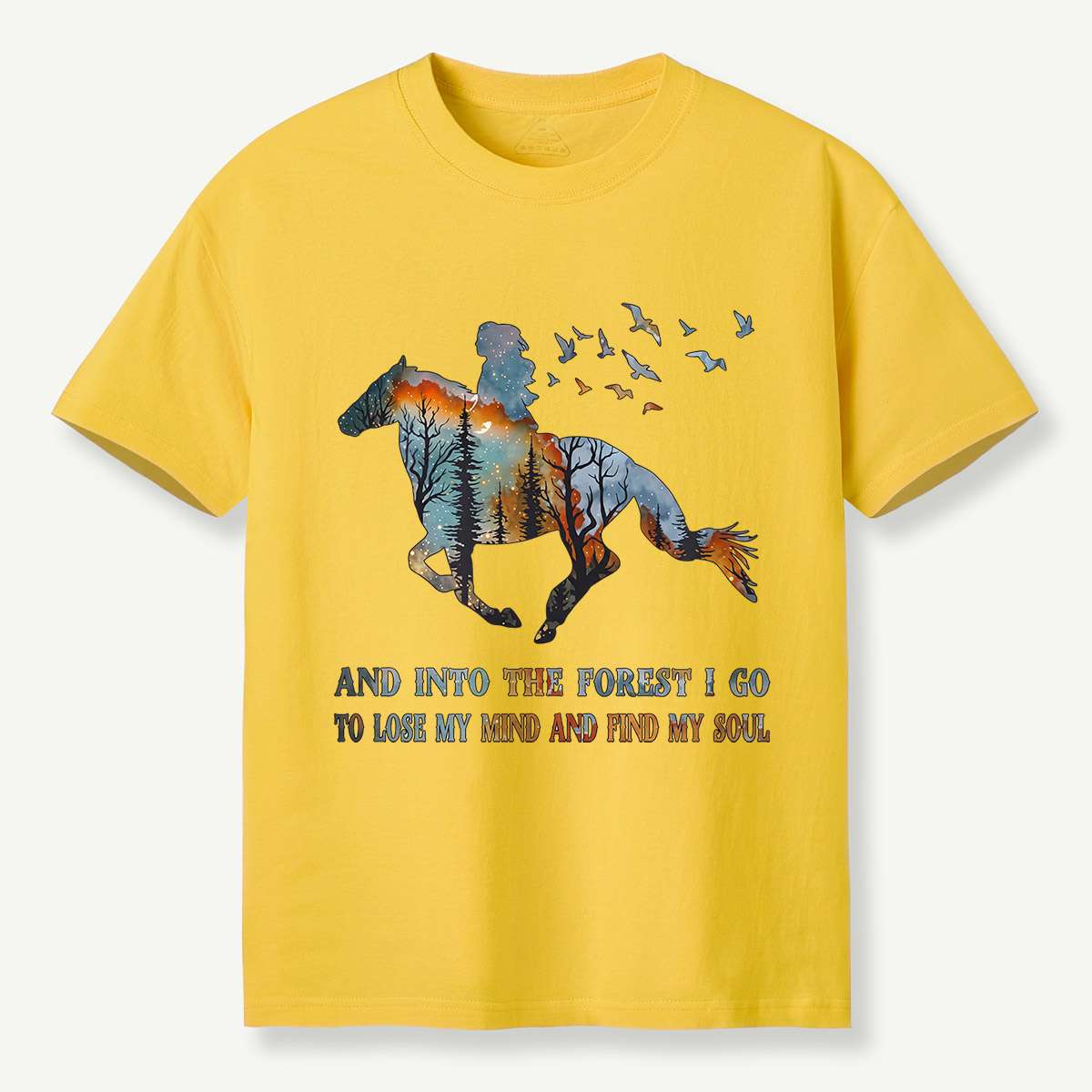 And Into the Forest I Go Horse Silhouette T-Shirt
