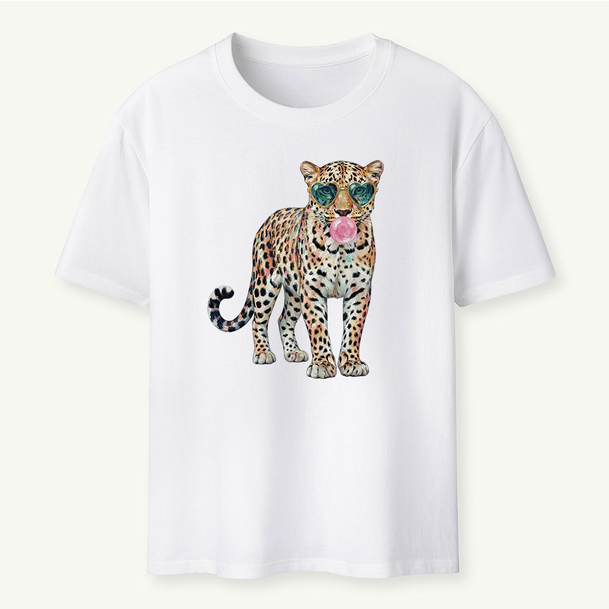 Leopard Bubblegum Sunglasses T‑Shirt