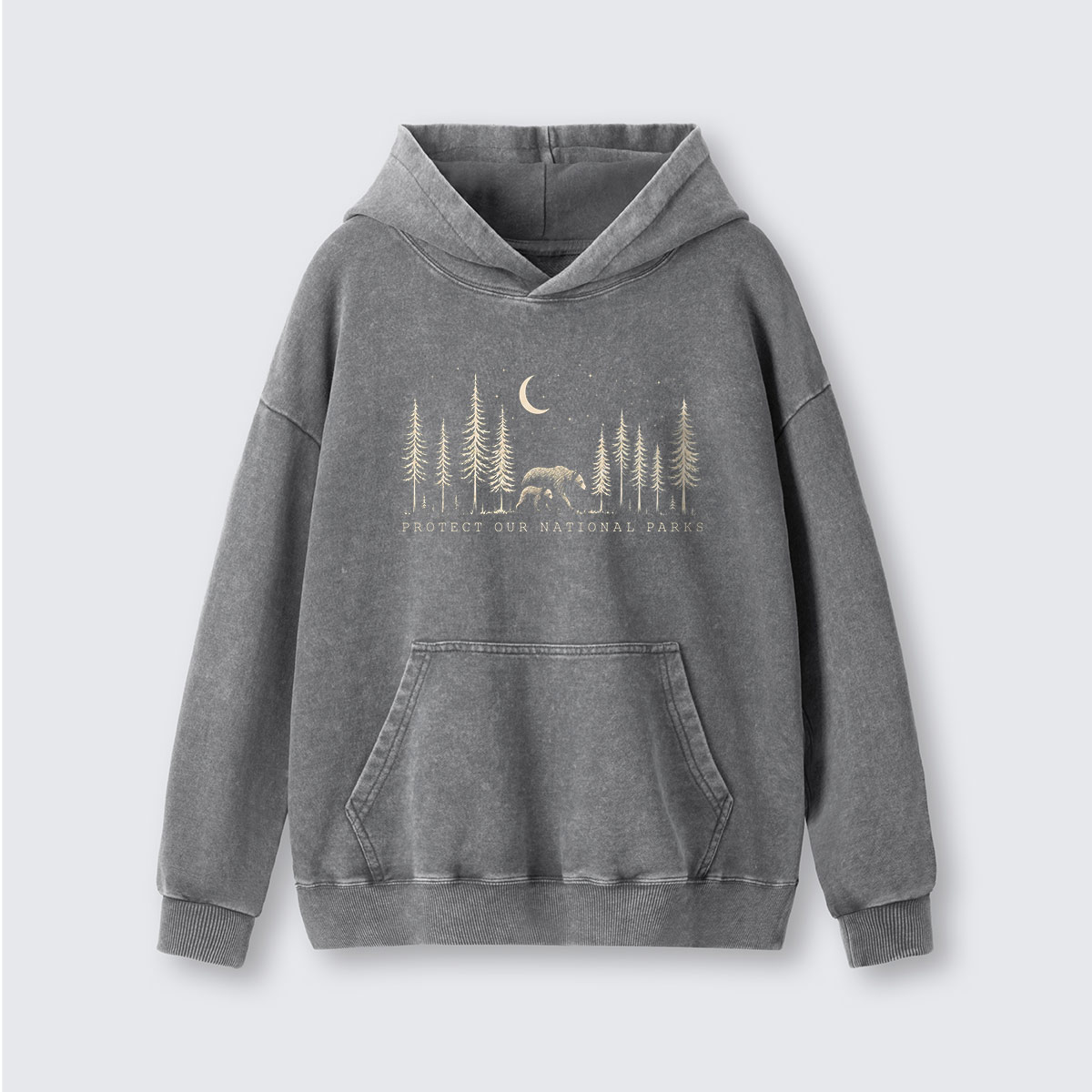 Protect The National Parks Environmental Activism Washed Hoodie