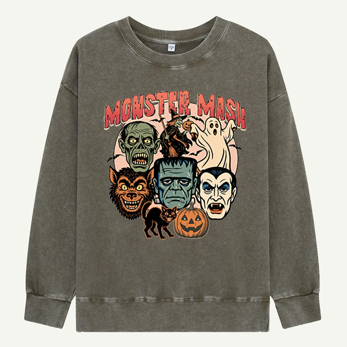 Monster Mask Classic Creatures Washed Sweatshirts