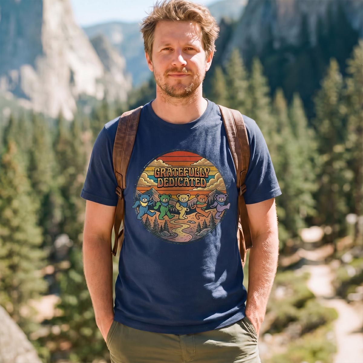 Retro Gratefully Deadicated Dancing Bears T-Shirt