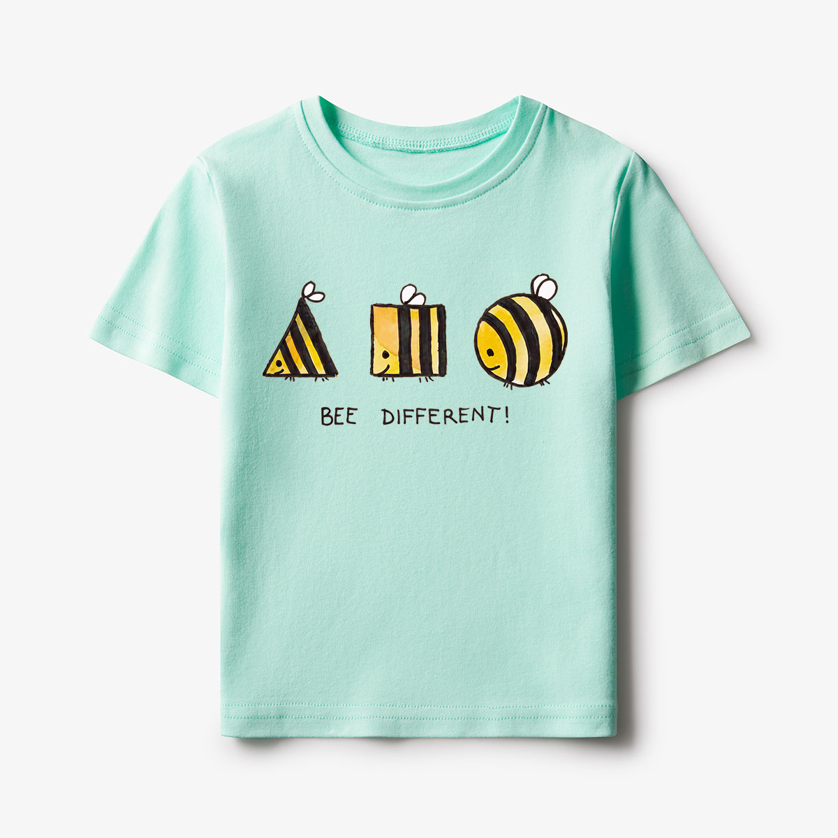 Bee Different Cute Bumblebee Kids T-Shirt