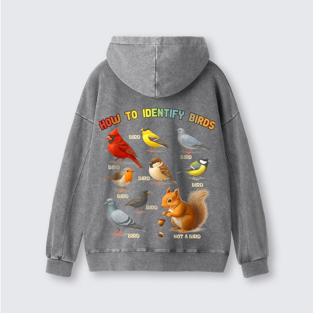 How to Identify Birds Washed Hoodie