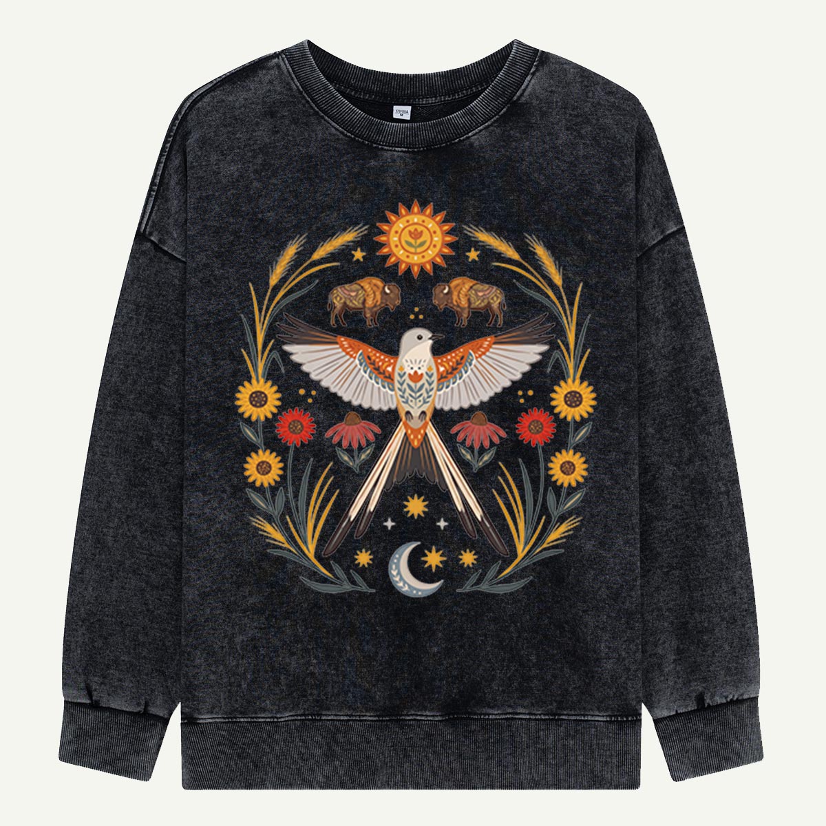 Prairie Wings & Bison Washed Sweatshirts