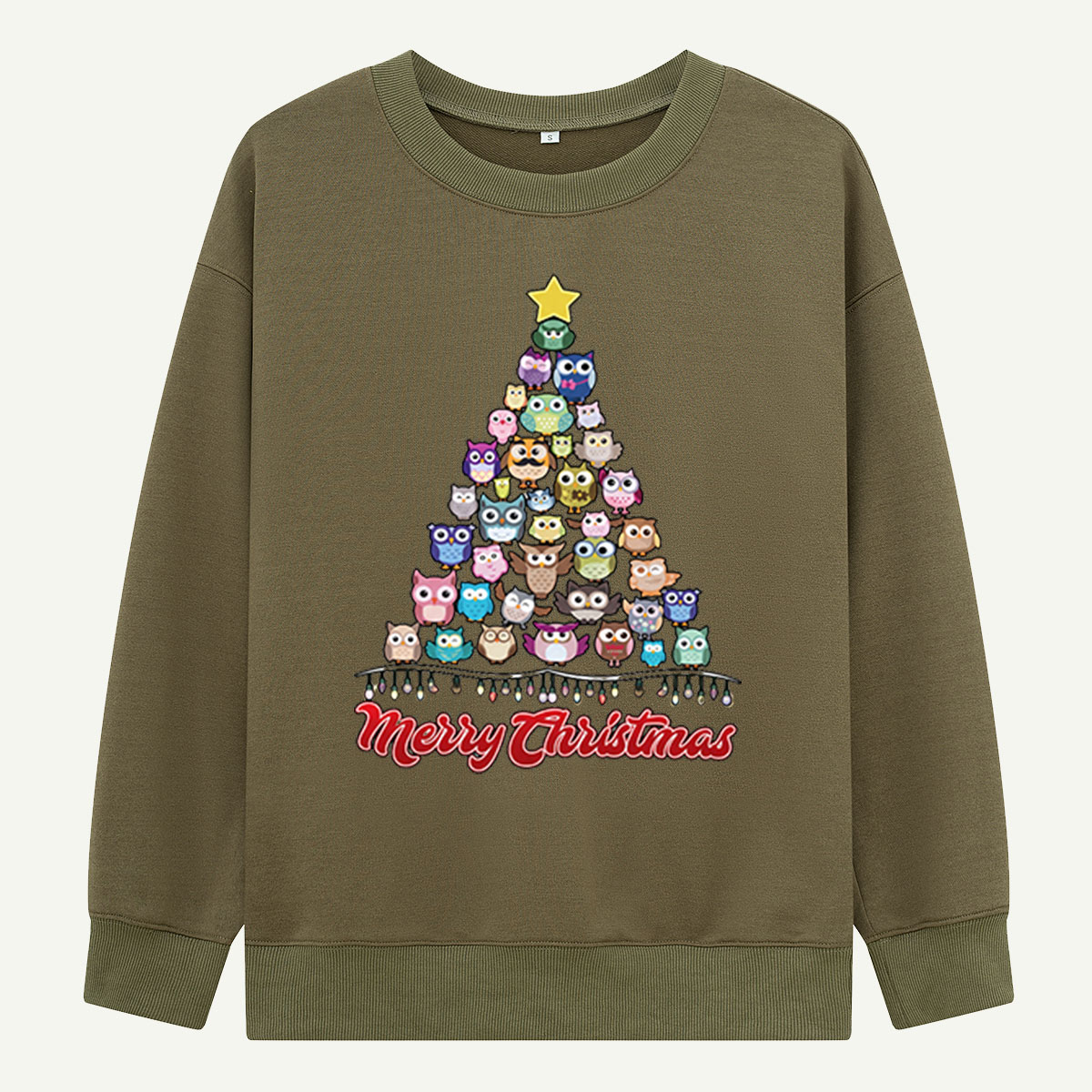 Merry Owlmas Tree Sweatshirts