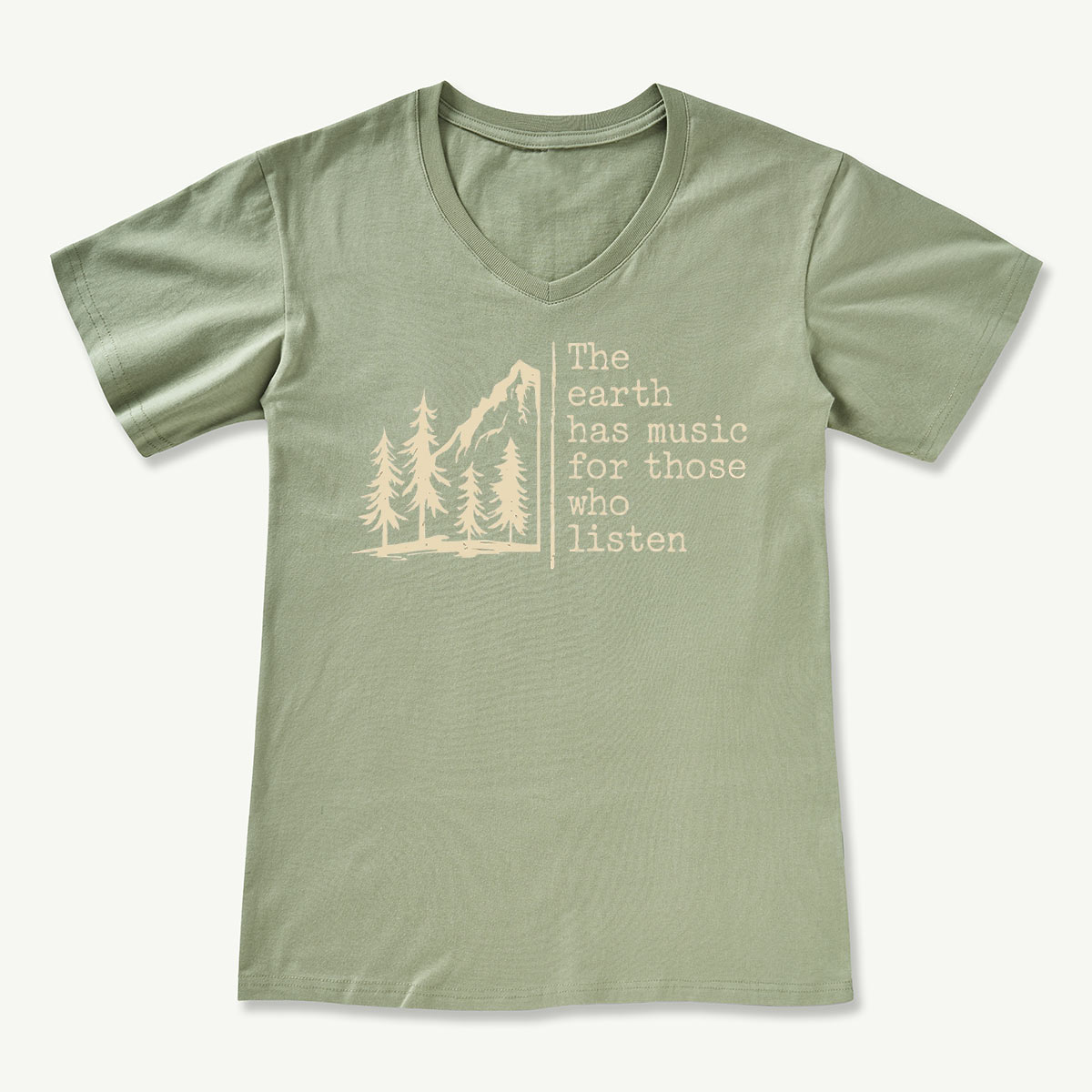 The Earth Has Music V-neck T-Shirt
