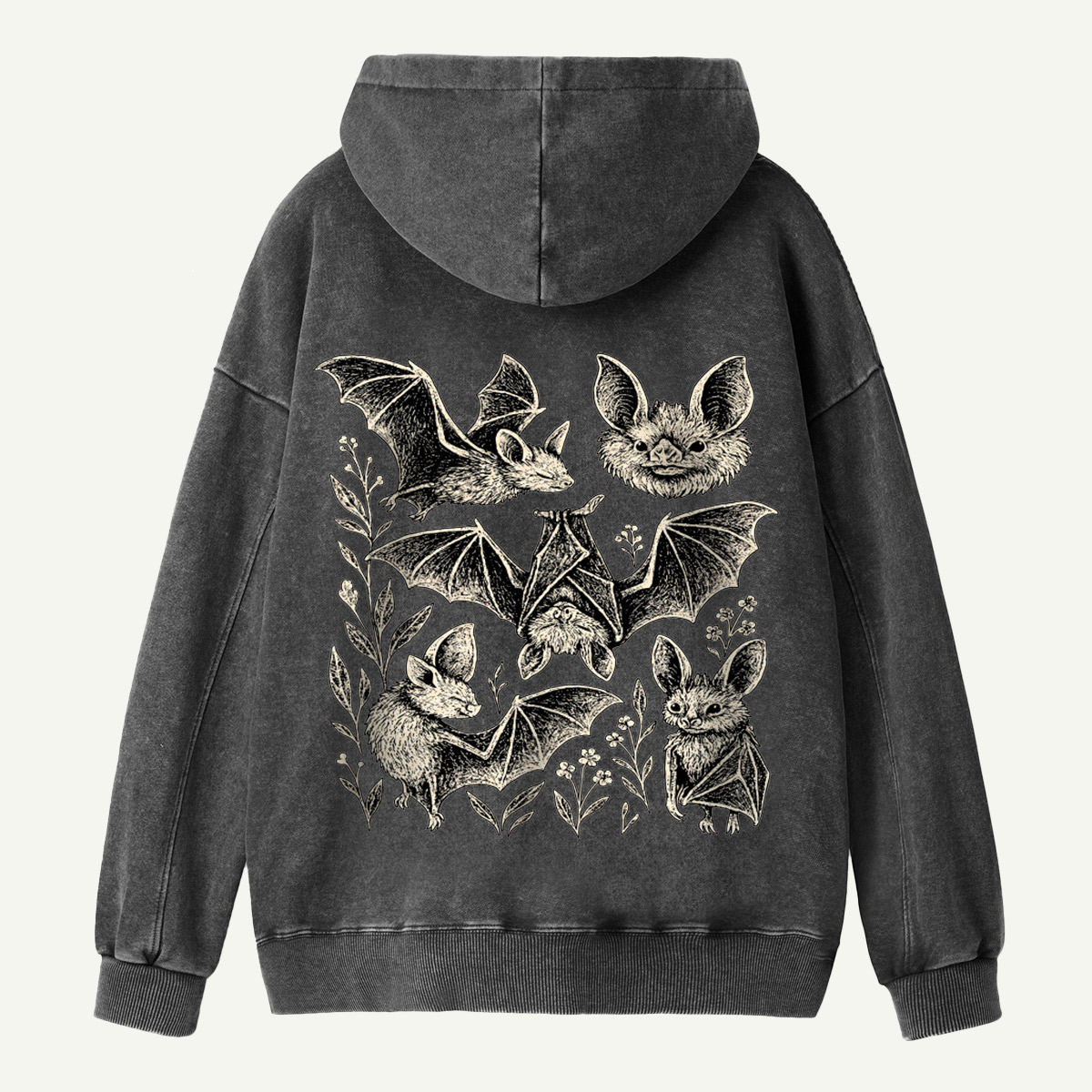 Welcome to the Bat Garden Washed Hoodie
