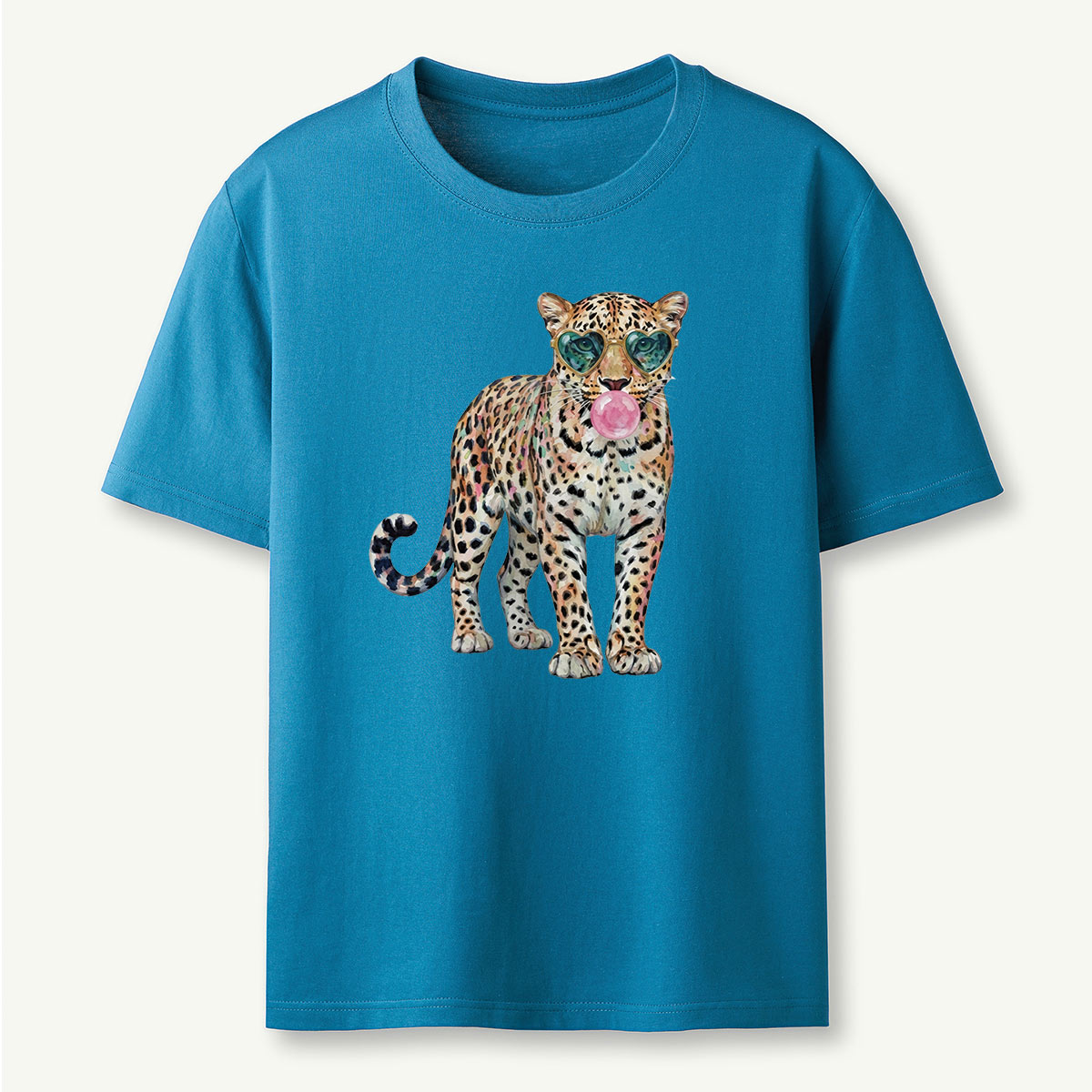 Leopard Bubblegum Sunglasses T‑Shirt
