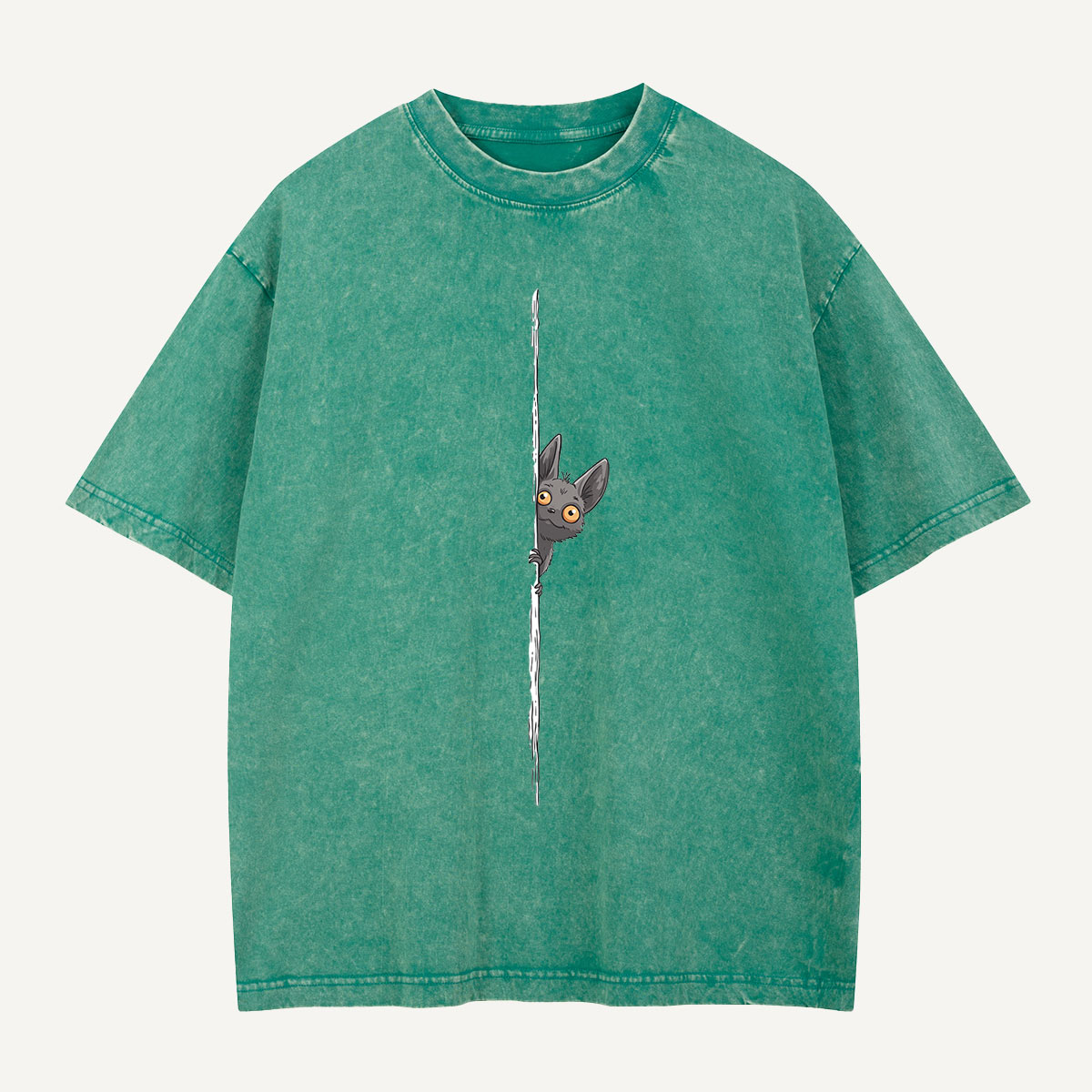 Peekaboo, Little Bat Washed T-Shirt
