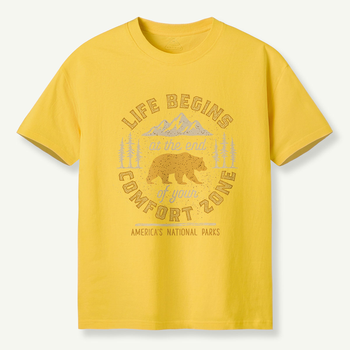 Life Begins at the End of Your Comfort Zone Bear T-Shirt