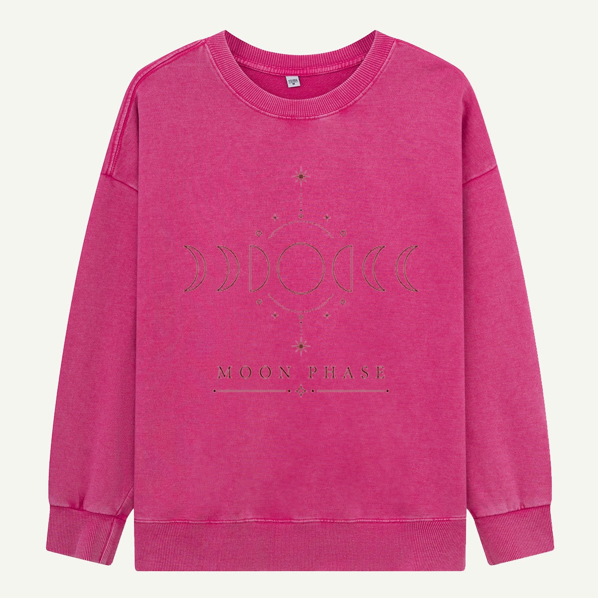 Moon Phase Minimal Magic Washed Sweatshirts