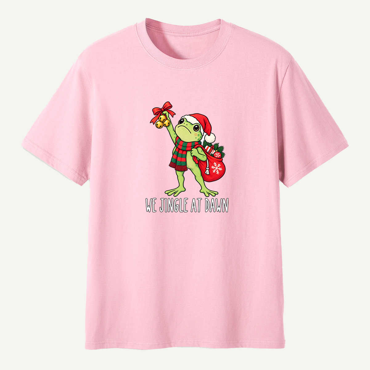 We Jingle At Dawn Christmas Frog T-Shirt