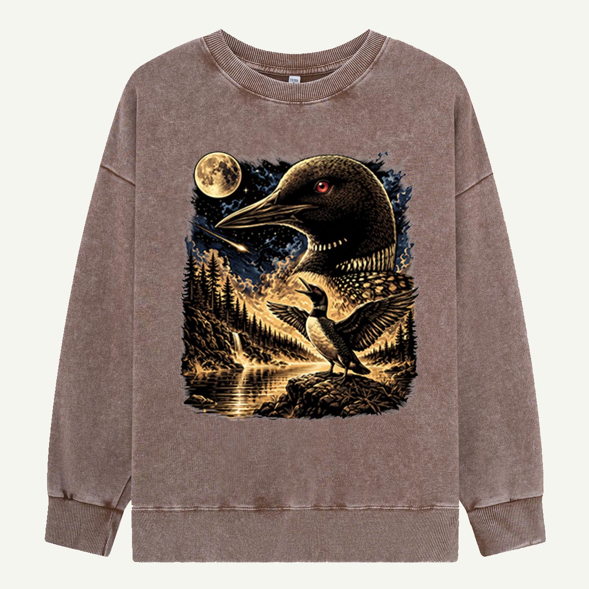 Moonlight Loon Call Washed Sweatshirts
