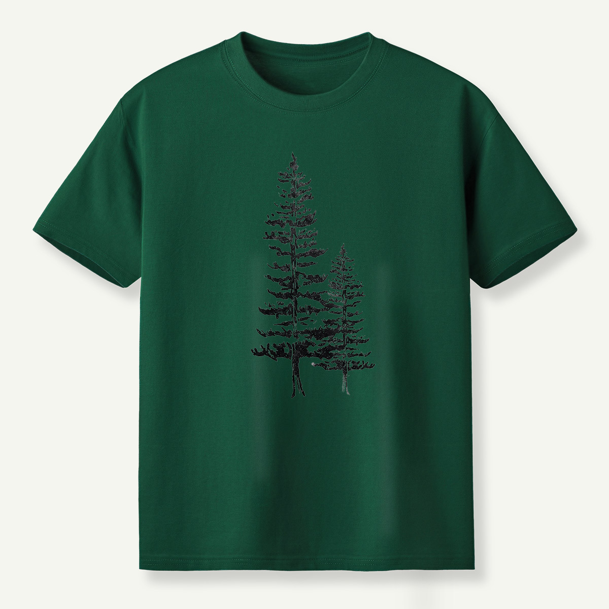 Lone Pine Tree Botanical Sketch T-Shirt