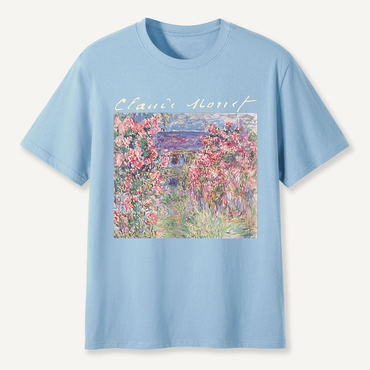 Starry Night Sunset Cat Seaside T-Shirt