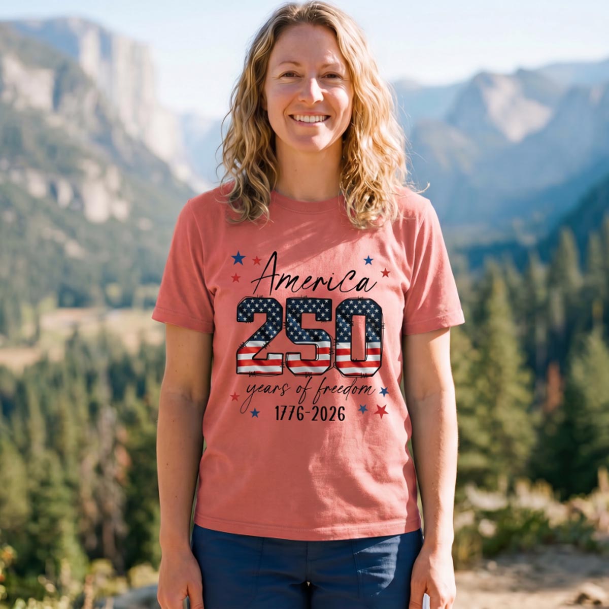 America 250 Years of Freedom 1776‑2026 T-Shirt