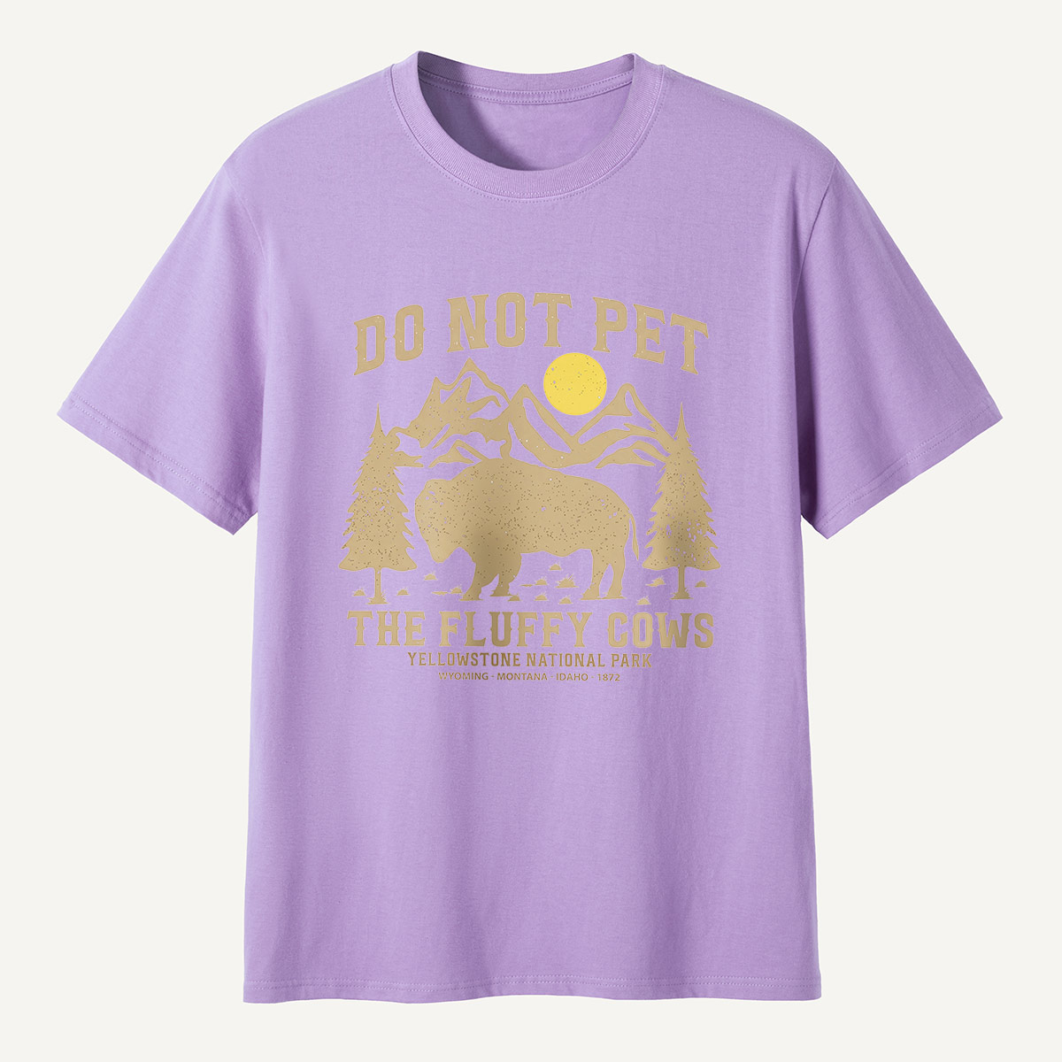 Do Not Pet the Fluffy Cows Yellowstone Sun T-Shirt