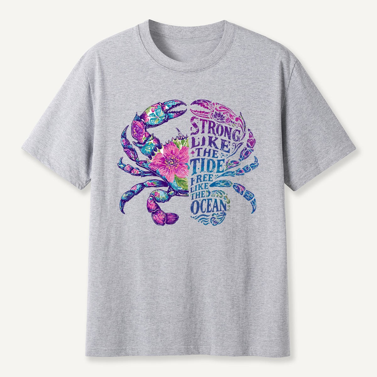 Strong Like the Tide Crab Ocean T-Shirt
