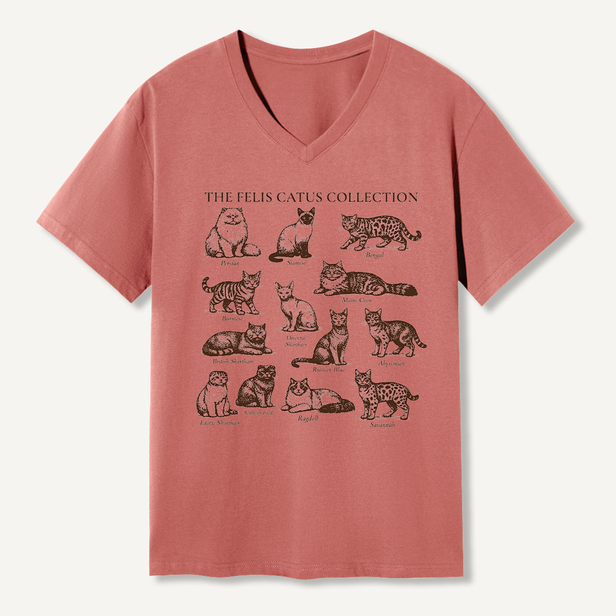 The Big Cats Collection Wildlife Guide V-neck T-Shirt