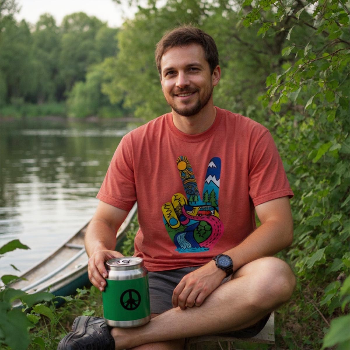 Funky Peace Nature T-Shirt