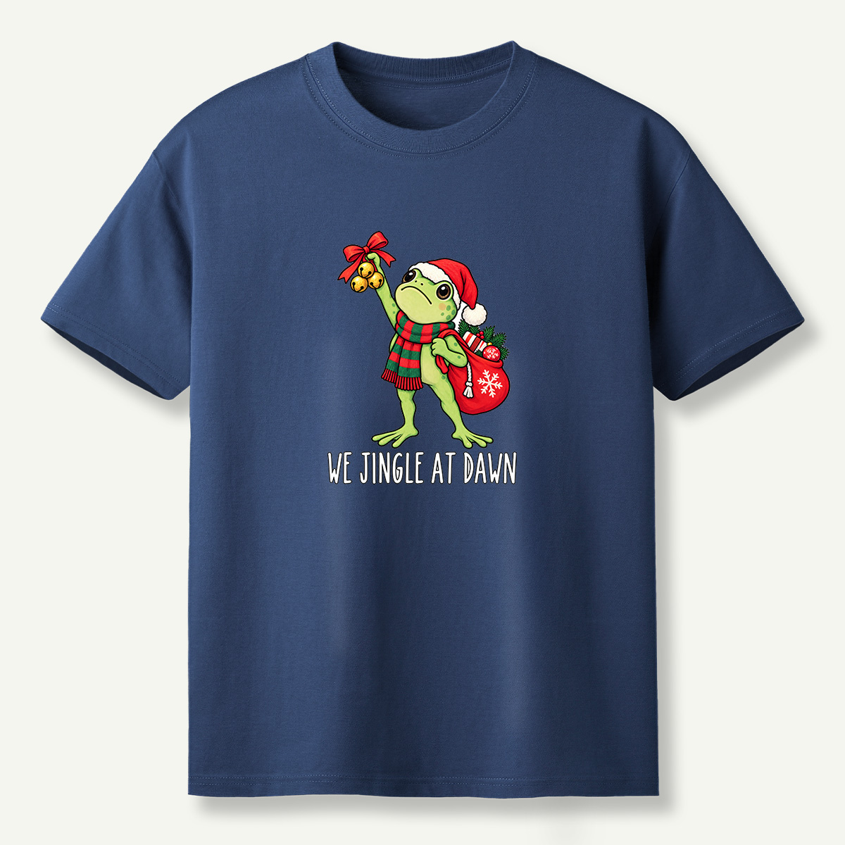 We Jingle At Dawn Christmas Frog T-Shirt