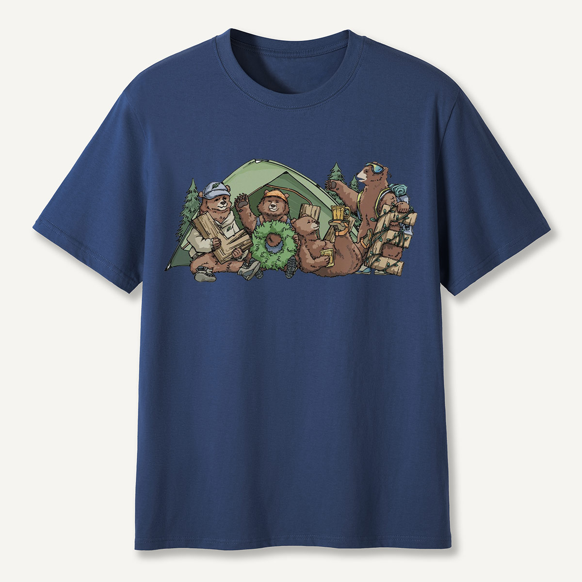 Happy Camping Bears T-Shirt