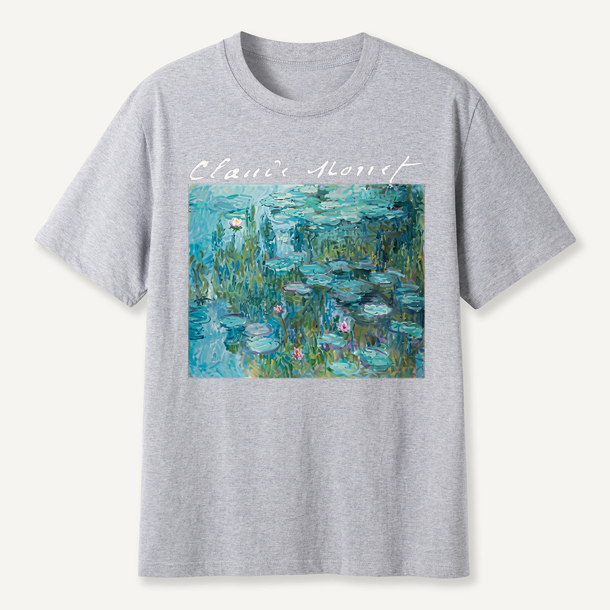 Claude Monet Water Lilies Pond Art T-Shirt
