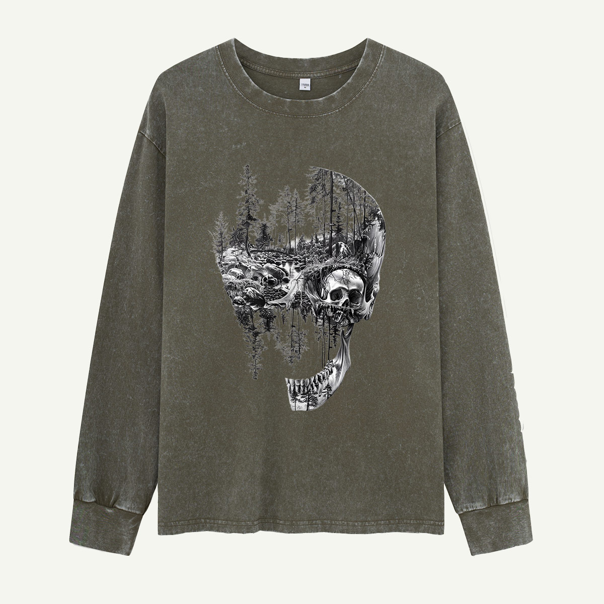 A Forest Hidden in the Skull Washed Long Sleeves