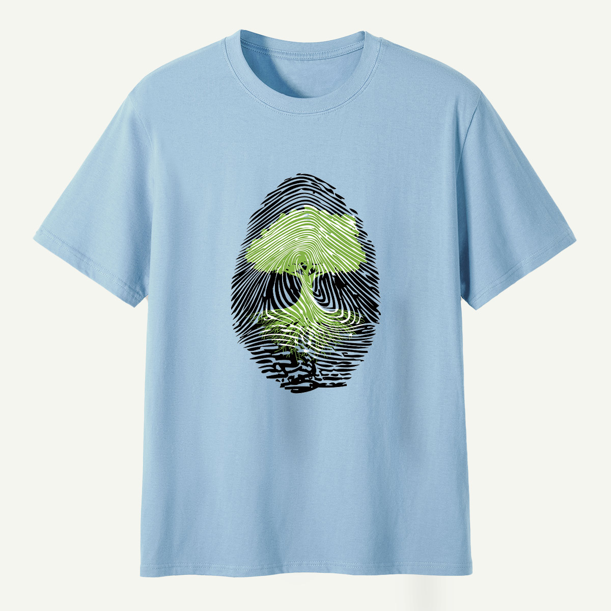 Tree Fingerprint Nature Symbol T-Shirt