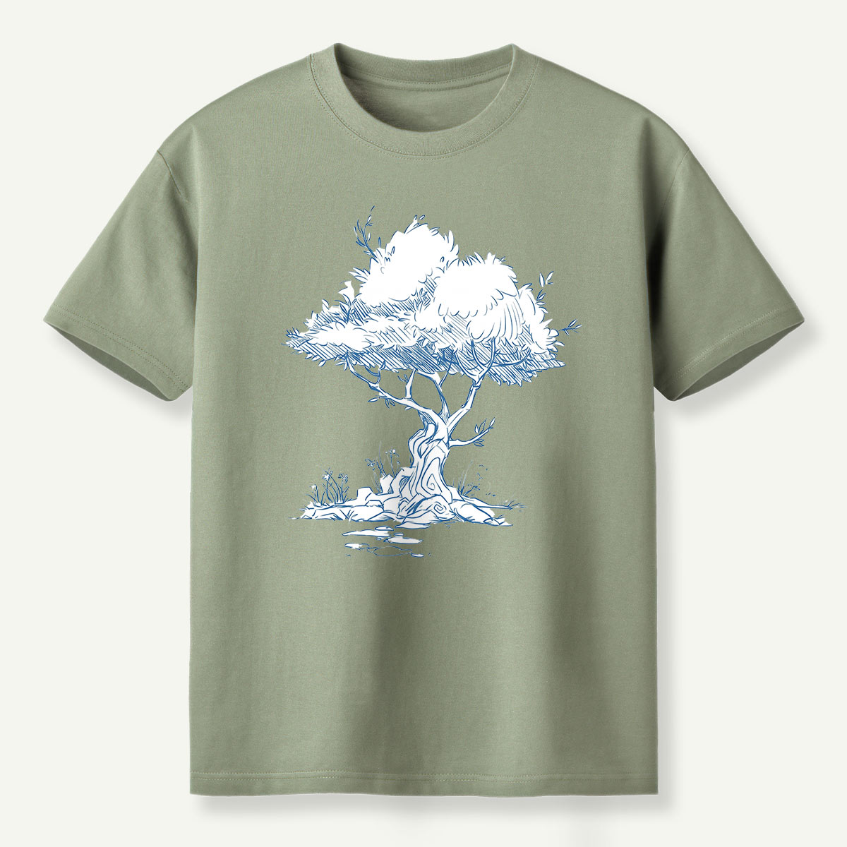 Wilderness Trail Map Line Art T-Shirt