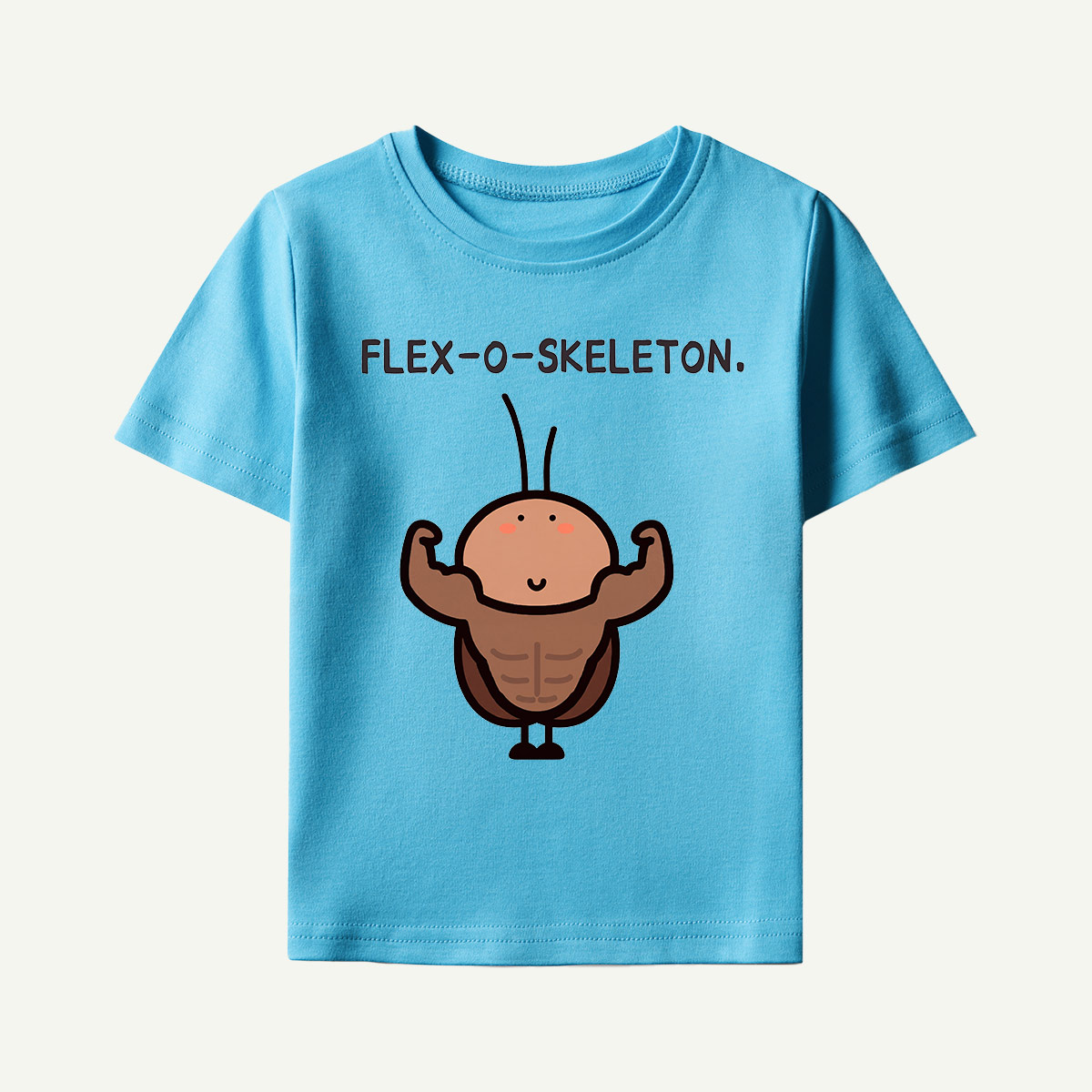 Flex-O-Skeleton Muscles Bug Kids T-Shirt