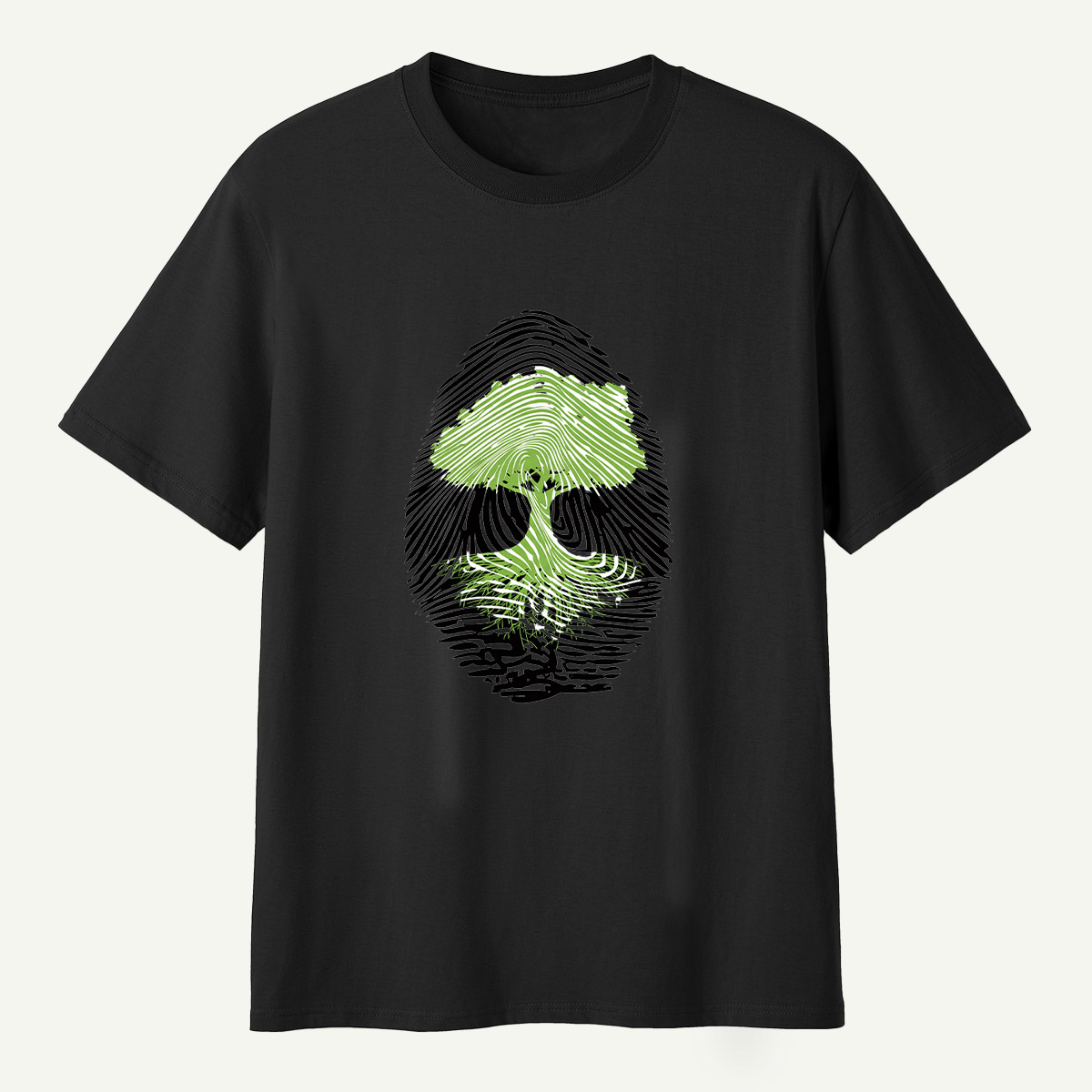 Tree Fingerprint Nature Symbol T-Shirt