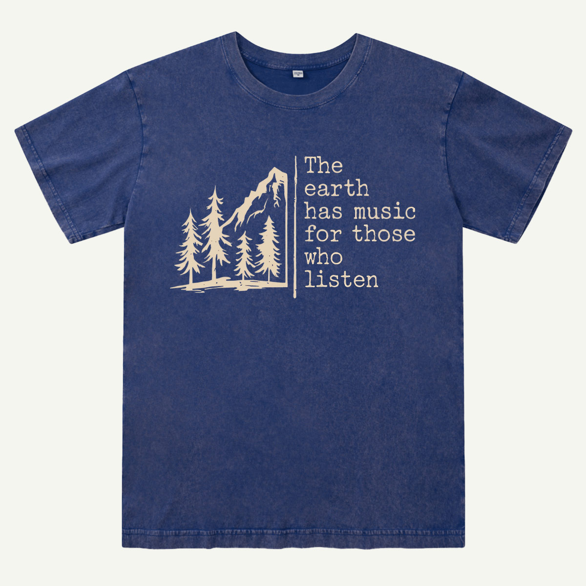 The Earth Has Music Raglan Washed T-Shirt