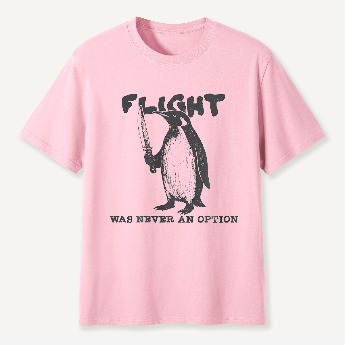 Flight Was Never An Option Knife Penguin T-Shirt