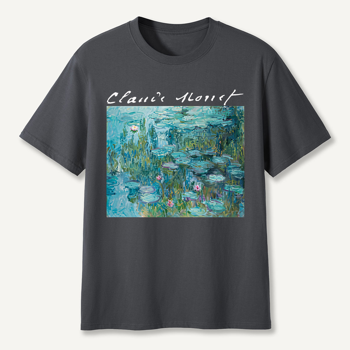Claude Monet Water Lilies Pond Art T-Shirt
