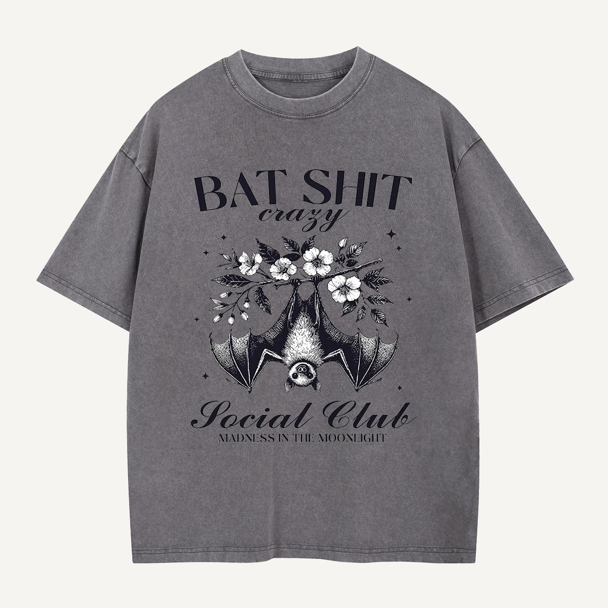 Bat Shit Crazy Social Club Washed T-Shirt
