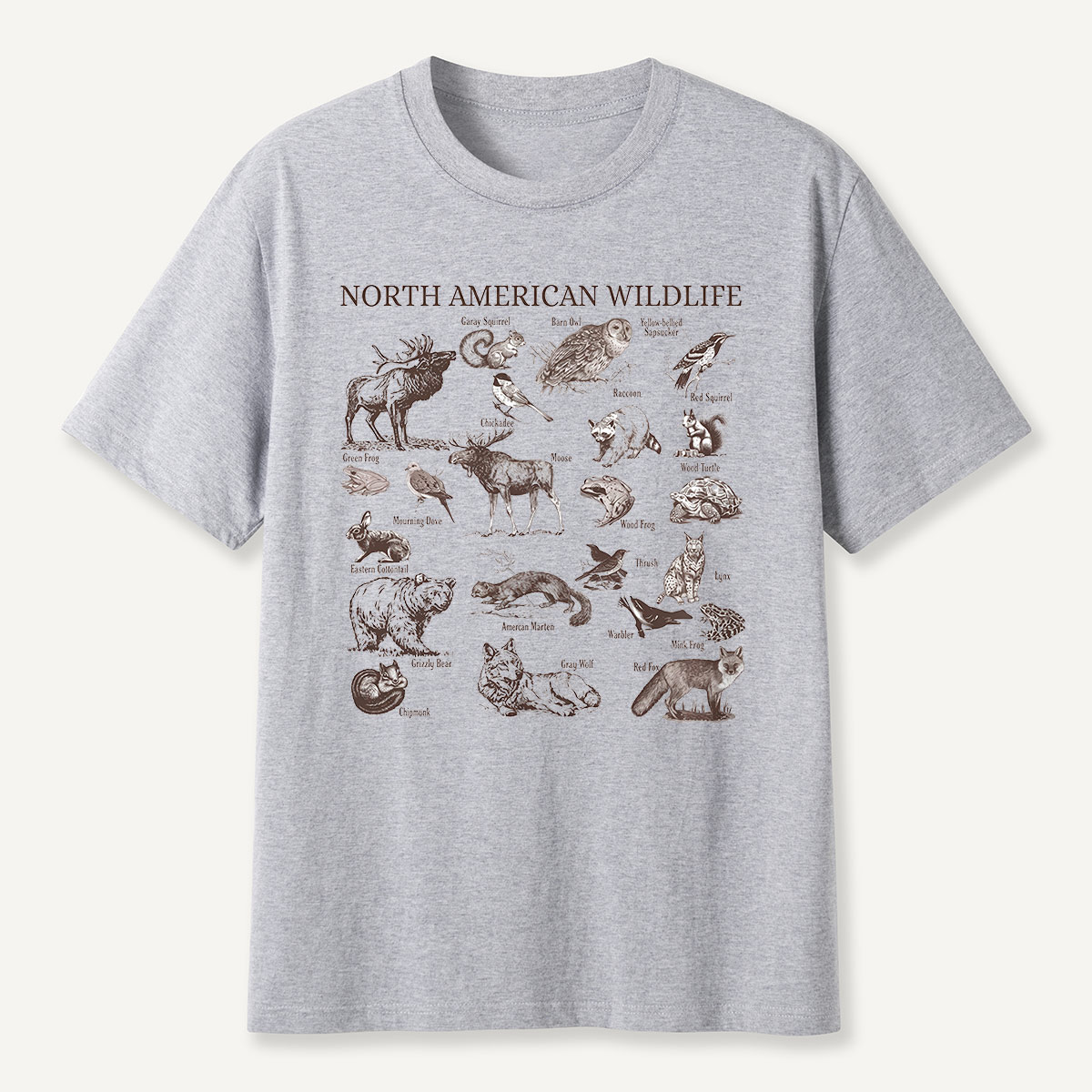 North American Wildlife Vintage T-Shirt