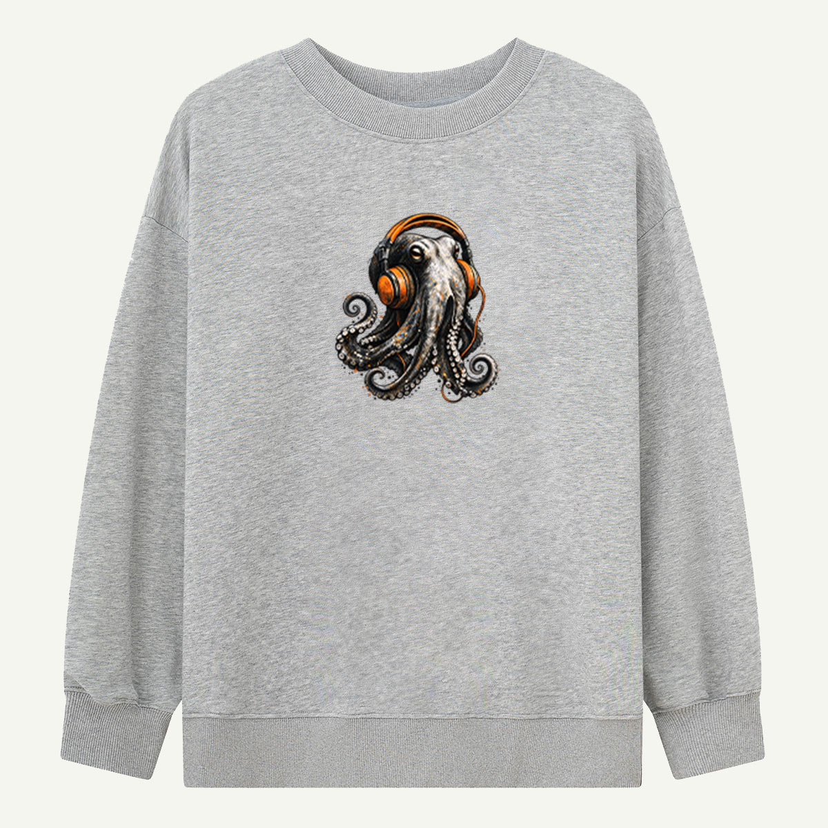 Octopus With Headphones Music Creature Sweatshirts