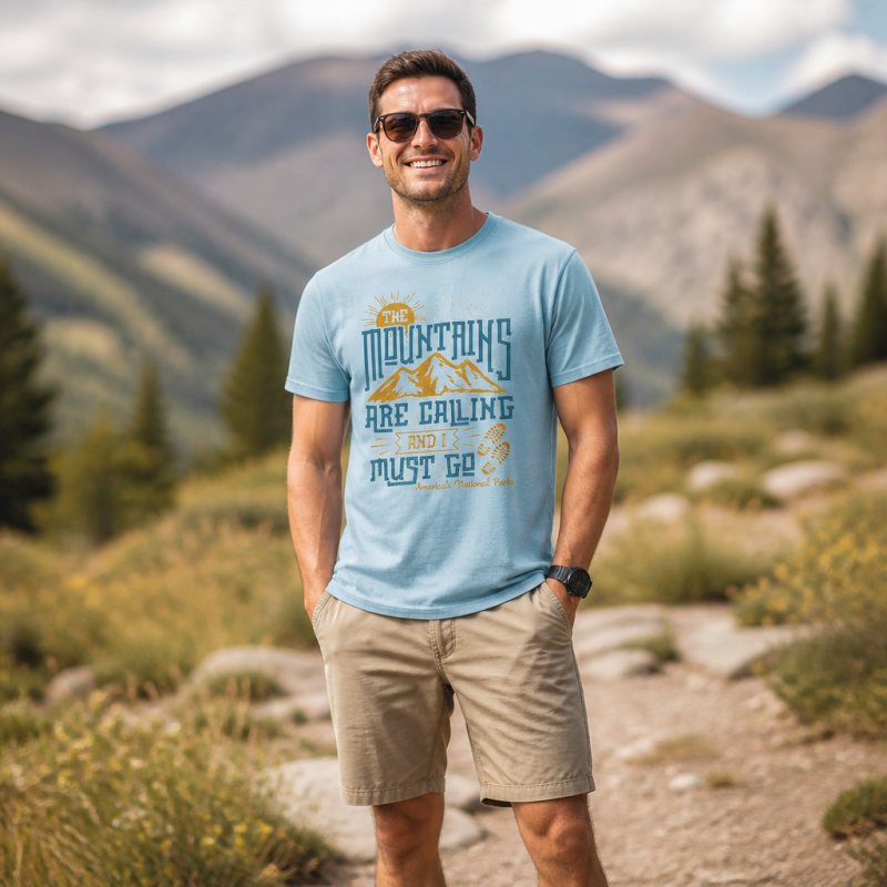Mountains Are Calling I Must Go Quote  T-Shirt